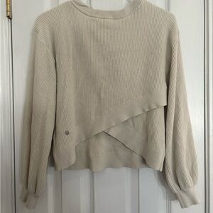 lululemon athletica Cream Ribbed Sweater